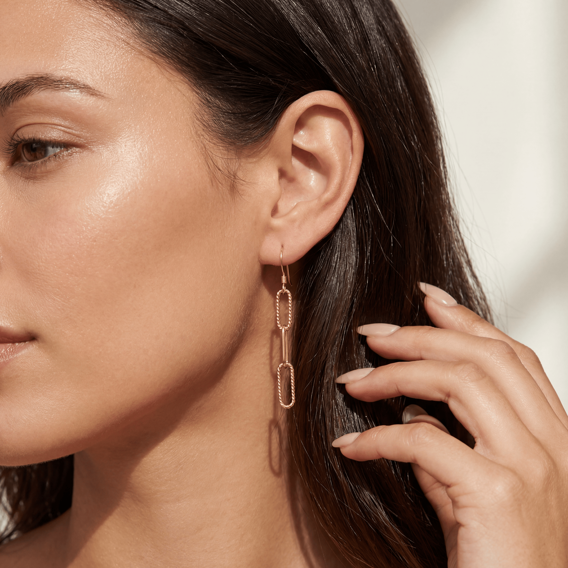 Sophie Paperclip Earrings | 3 Link - Bara Boheme