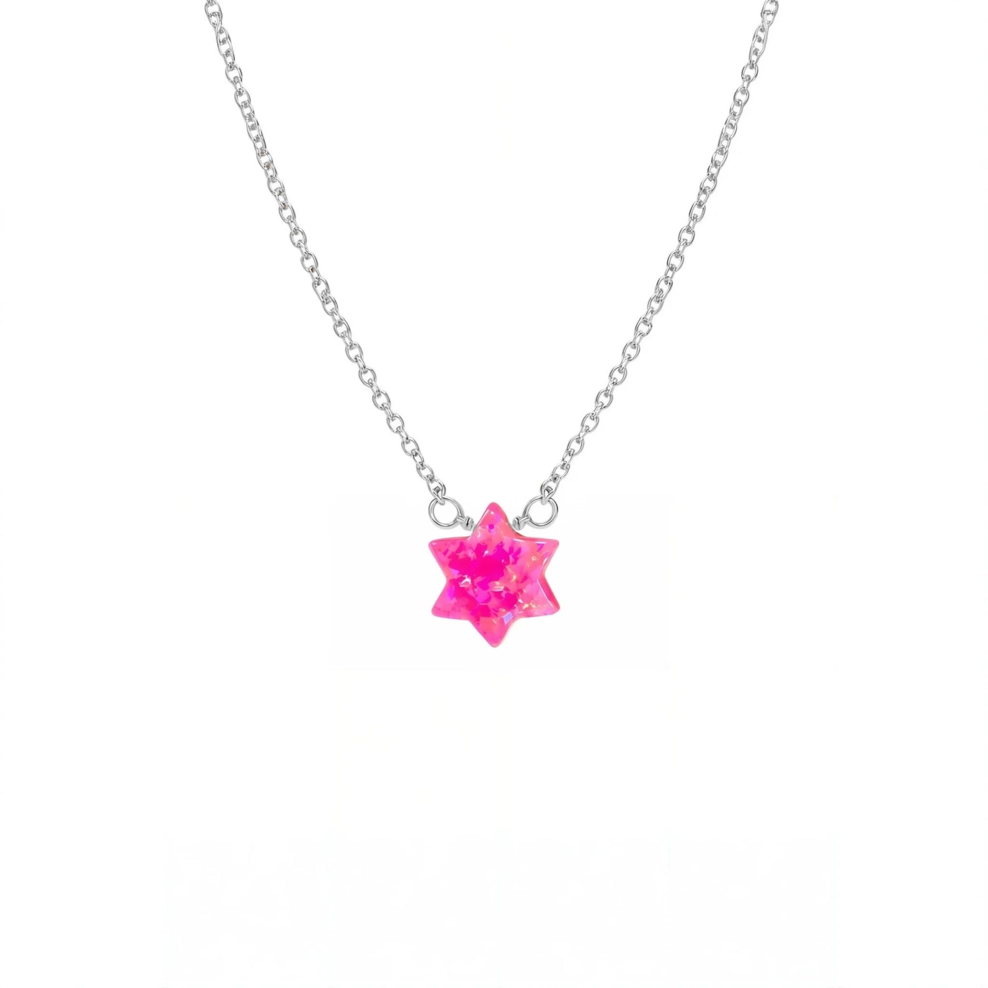 Star of David | Opal Elite Chain Necklace - Bara Boheme