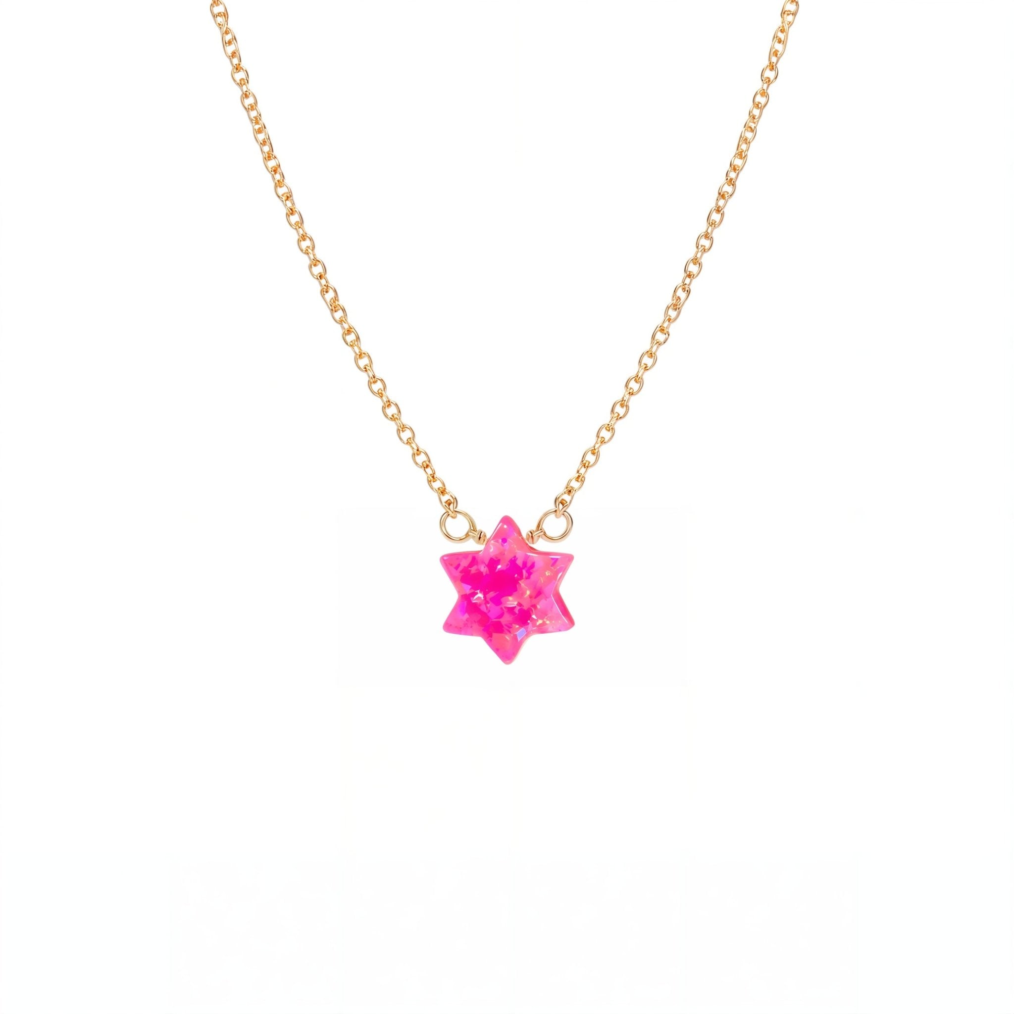Star of David | Opal Elite Chain Necklace - Bara Boheme