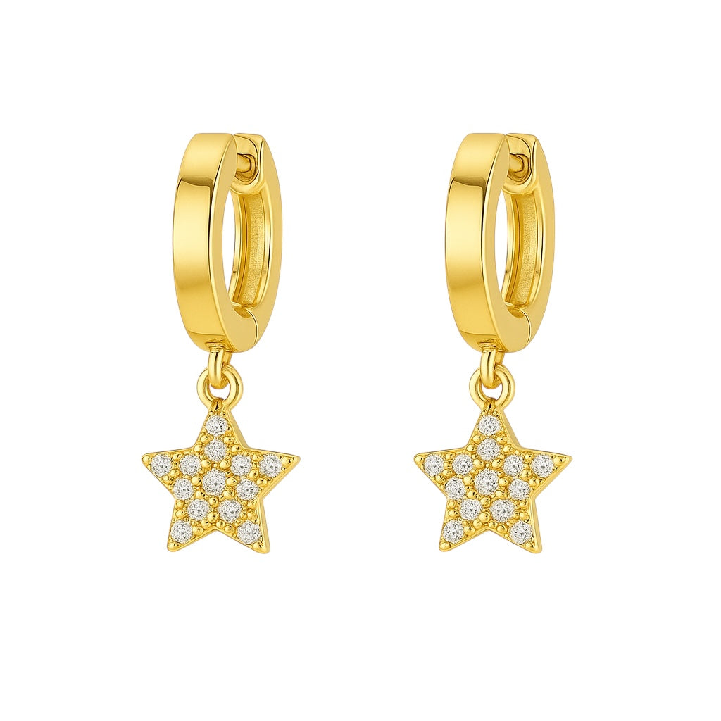 Star | Hoop Hugger Earrings