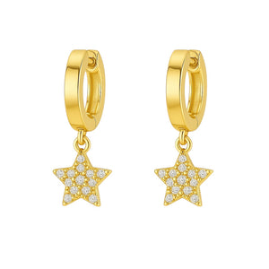 Star | Hoop Hugger Earrings