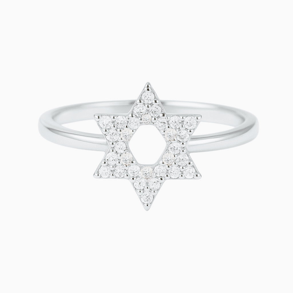 Star of David | Pave CZ Ring