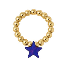 Star | Beaded Opal Stretchy Ring