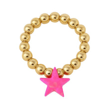 Star | Beaded Opal Stretchy Ring