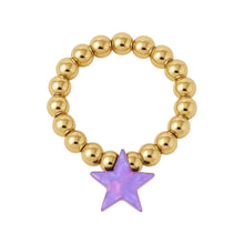 Star | Beaded Opal Stretchy Ring