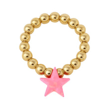 Star | Beaded Opal Stretchy Ring