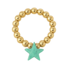 Star | Beaded Opal Stretchy Ring