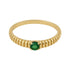 Summer | Gold Plated Emerald Ring - Bara Boheme