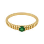 Summer | Gold Plated Emerald Ring