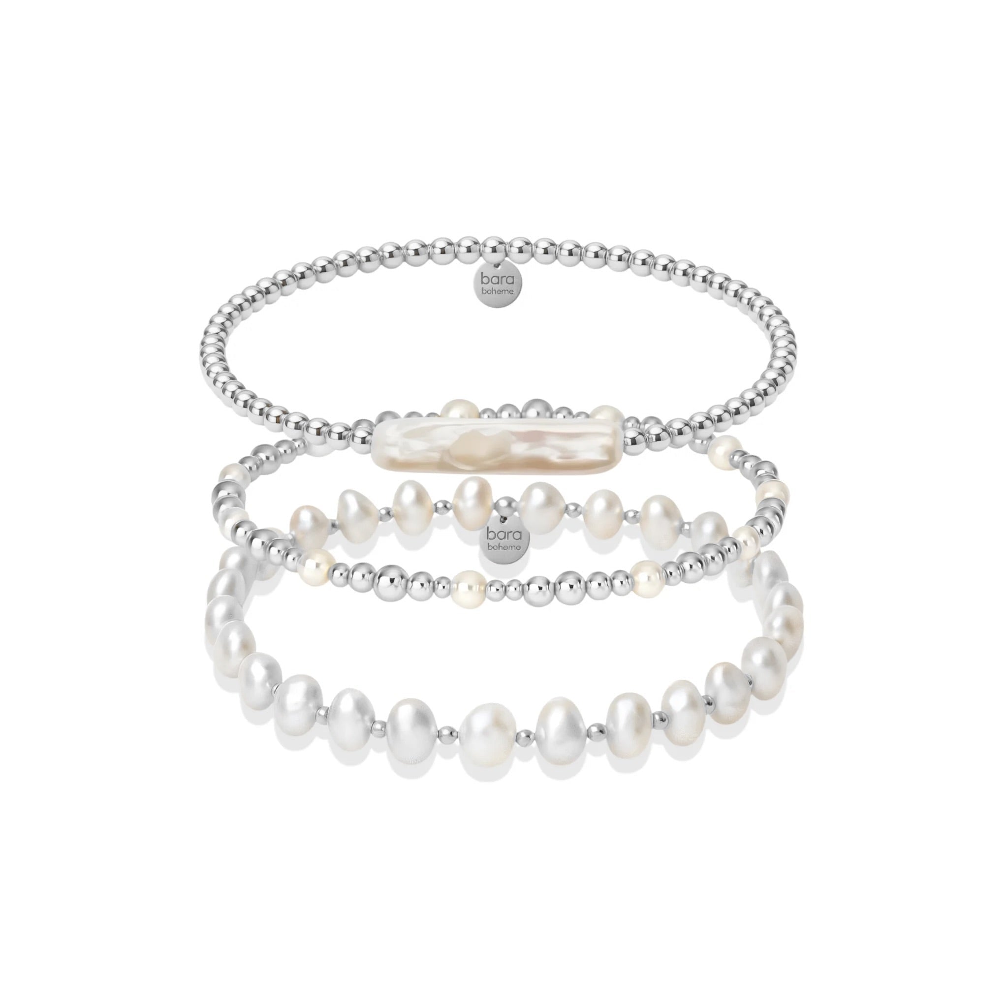 Sydney Beaded Bracelet Trio Stack - Bara Boheme