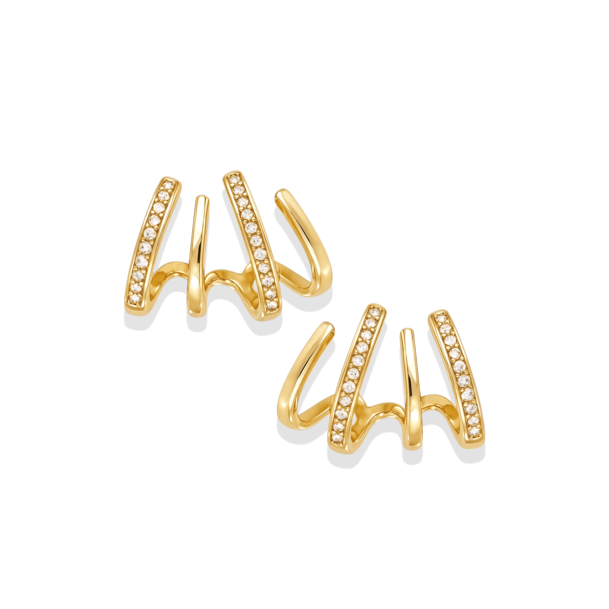 Tasha | Pave Stud Earrings - Bara Boheme