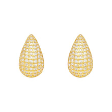 Teardrop | Pave Stud Earrings