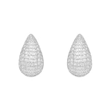 Teardrop | Pave Stud Earrings