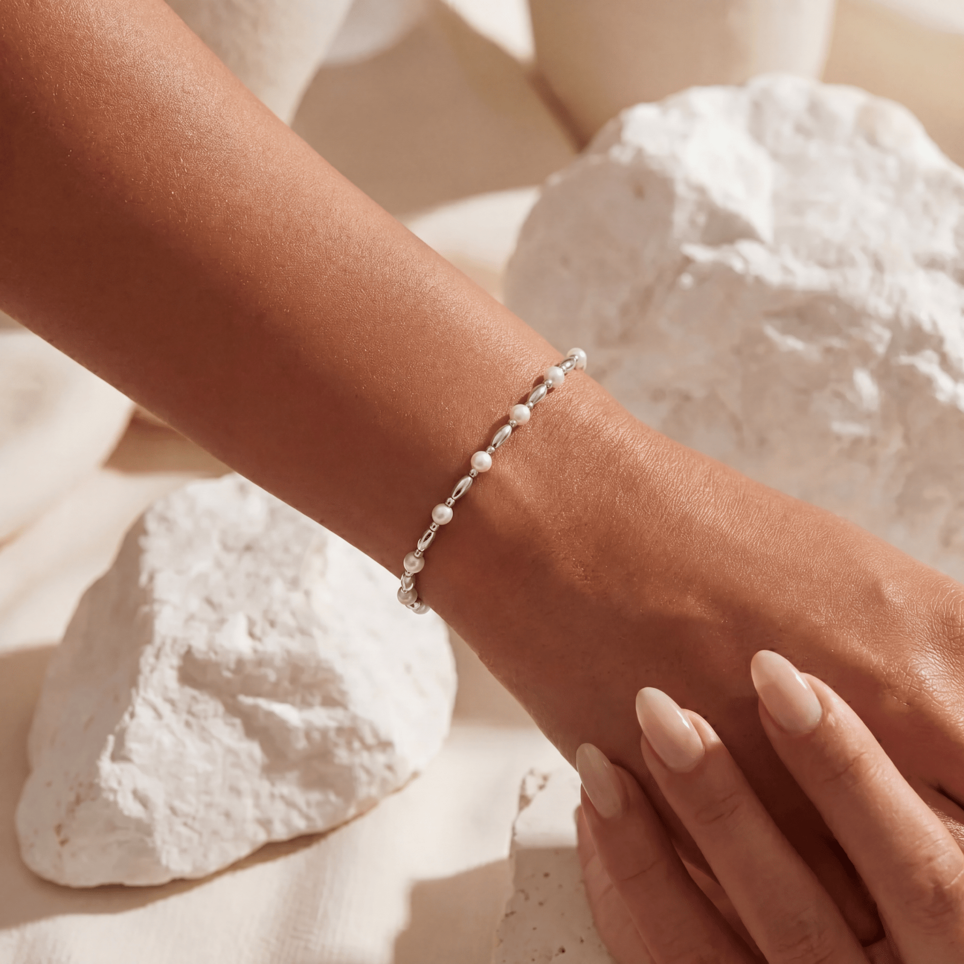 Terri Pearl Beaded Bracelet - Bara Boheme