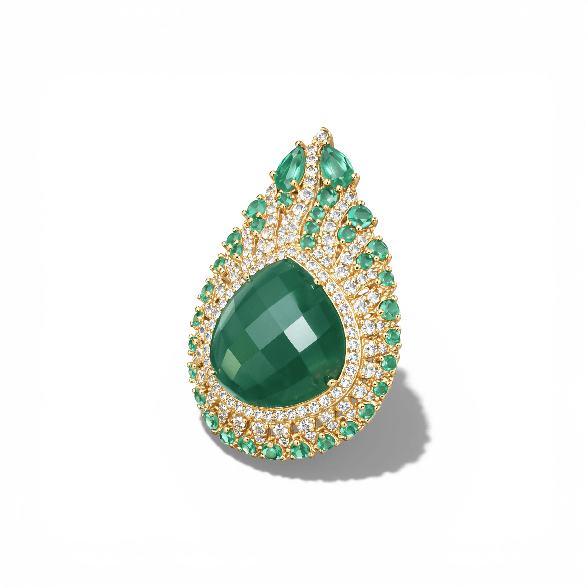 The Anastasia | Green Onyx Ring - Bara Boheme