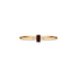 The Bloodline | Solid Gold with Garnet Ring - Bara Boheme