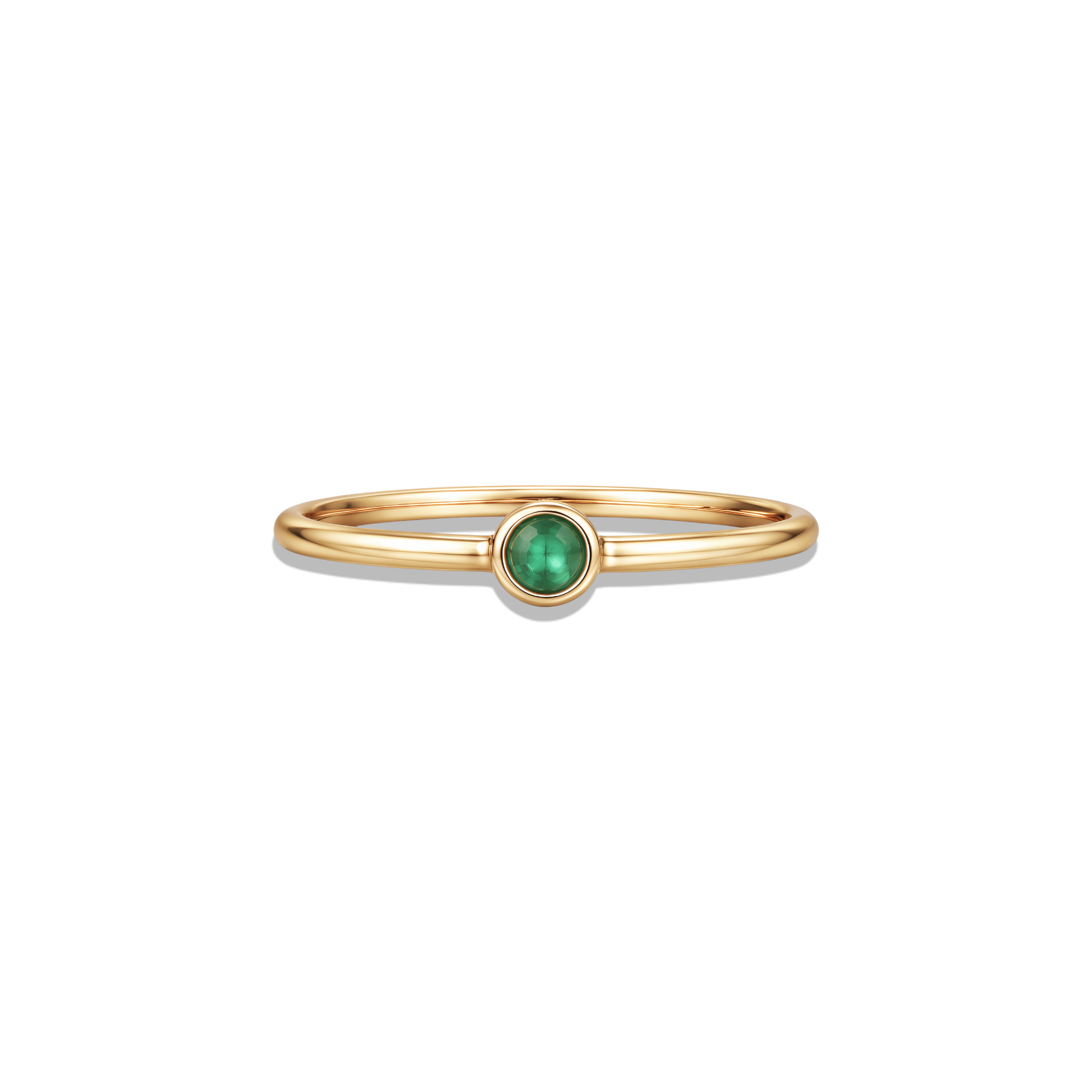 The Keepsake | Solid Gold with Emerald Ring - Bara Boheme