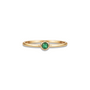 The Keepsake | Solid Gold with Emerald Ring - Bara Boheme