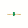 The Poison Ivy | Solid Gold with Emerald Ring - Bara Boheme