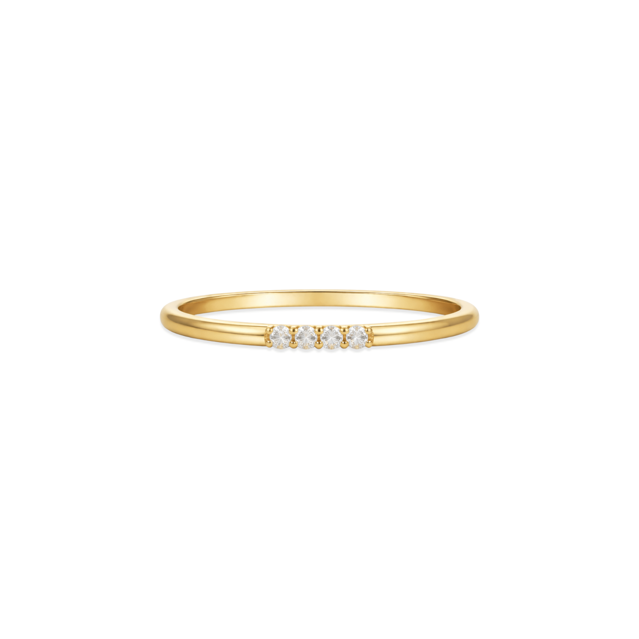 The Rhea | Solid Gold with Diamonds Ring - Bara Boheme