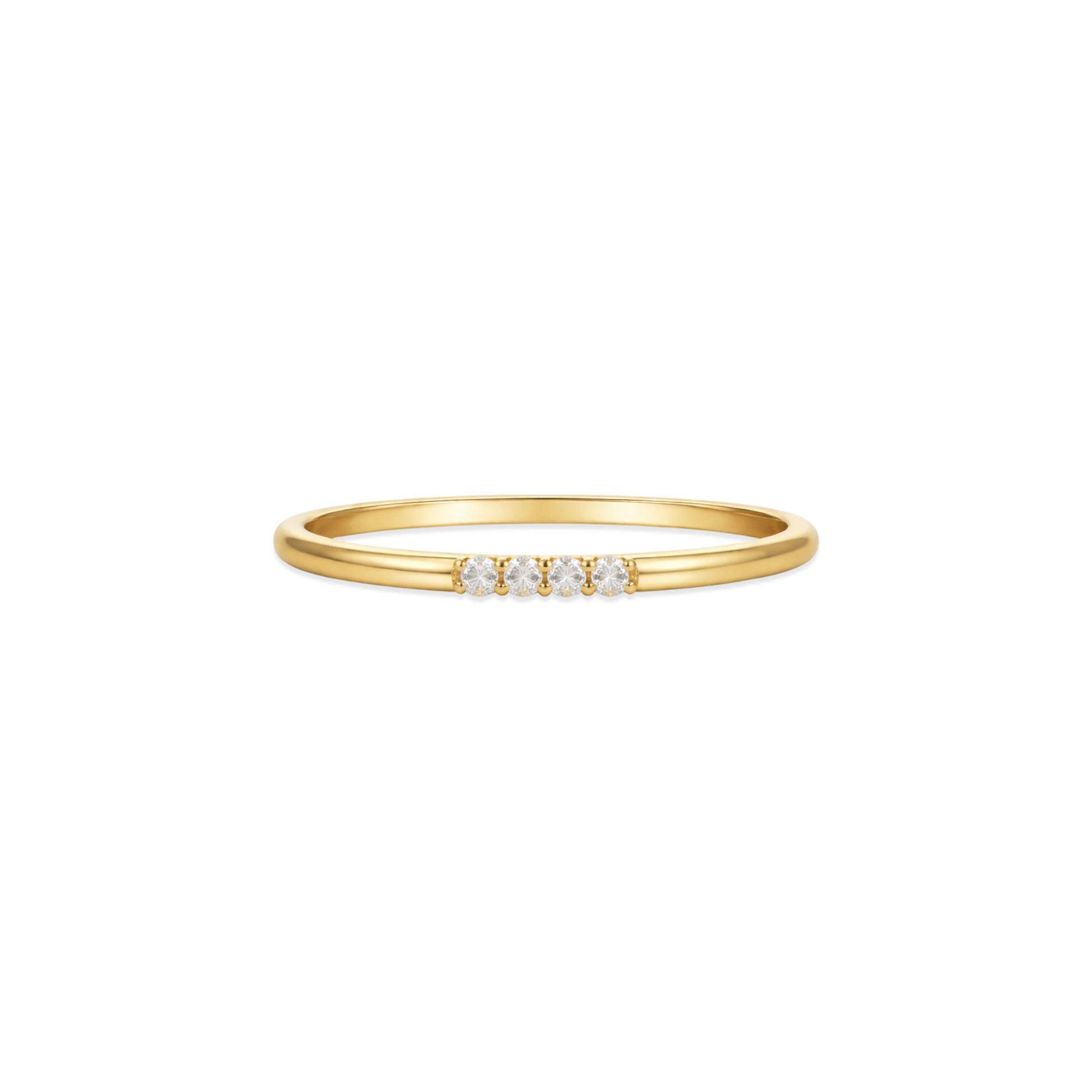 The Rhea | Solid Gold with Diamonds Ring - Bara Boheme