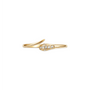 The Serpant | Solid Gold with Diamonds Ring - Bara Boheme