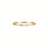 The Sylvie | Solid Gold with Diamond Ring - Bara Boheme