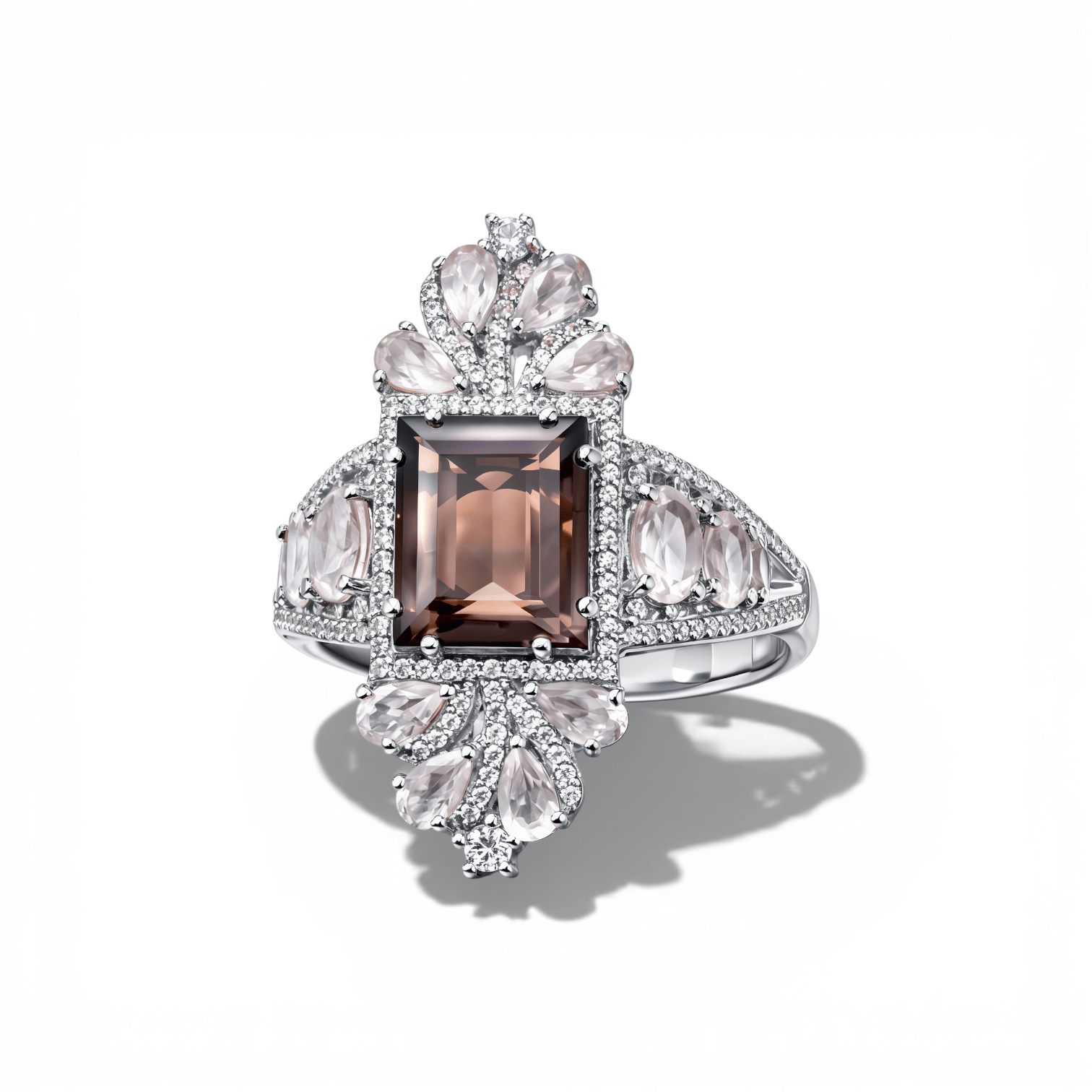 The Throne | Rose Quartz Ring - Bara Boheme
