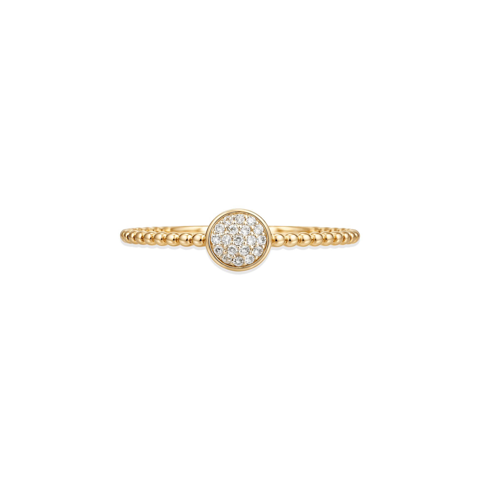 The Valeria | Solid Gold with Diamonds Ring - Bara Boheme