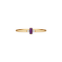 The Veil | Solid Gold with Amethyst Ring - Bara Boheme