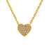 Tiny Heart Pave Necklace - Bara Boheme
