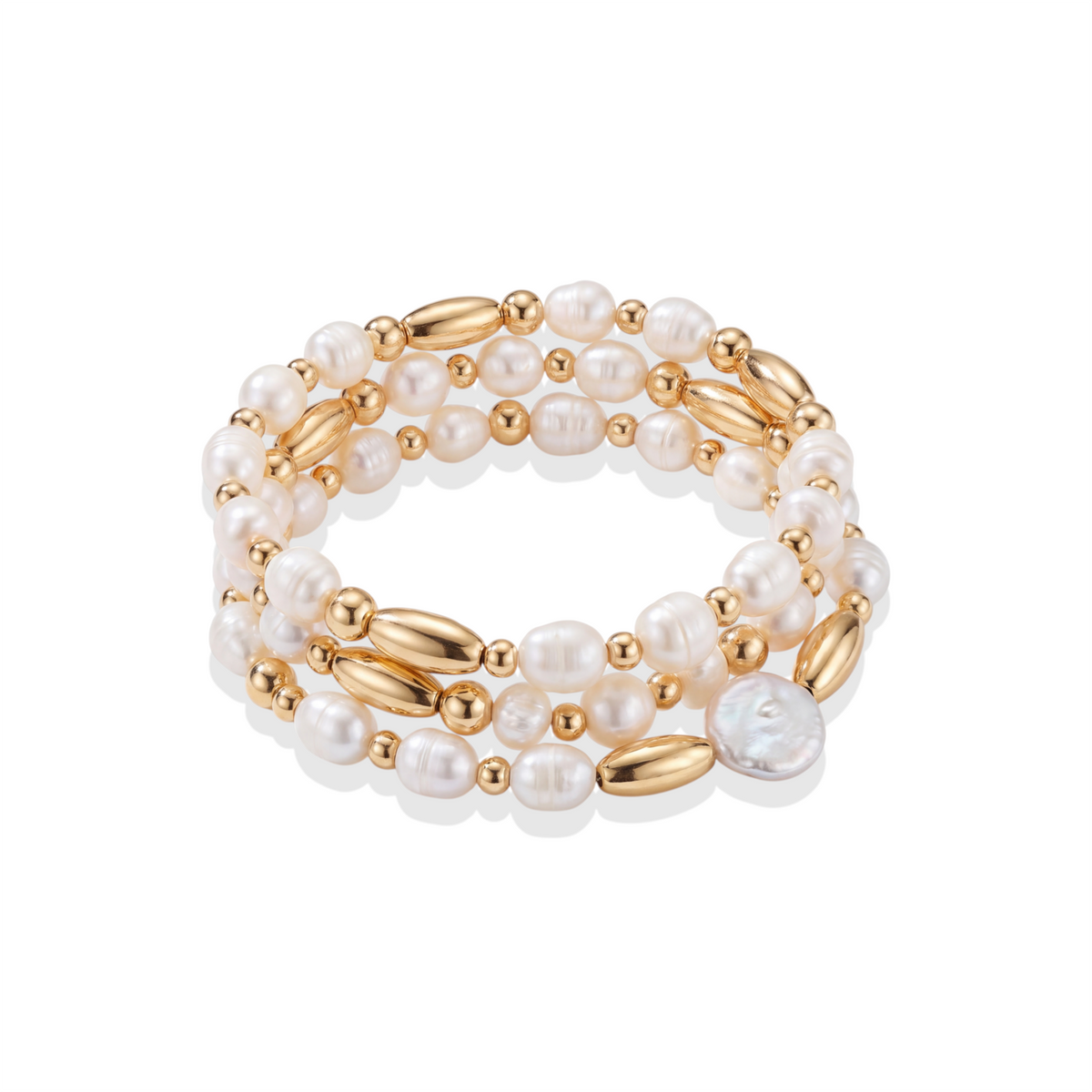 Dune Triple Beaded Bracelet