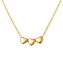 Triple Bubble Heart | Gold Plated Necklace - Bara Boheme