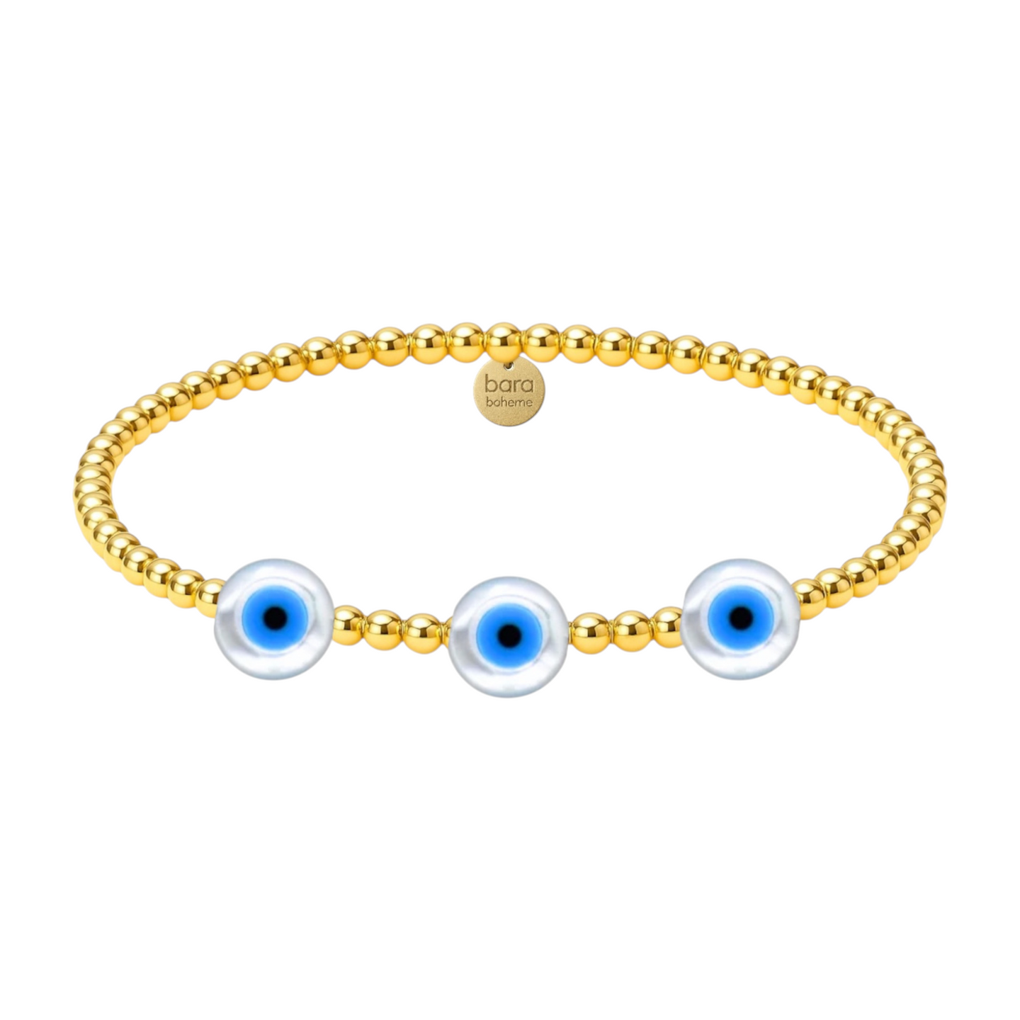 Triple Evil Eye | Medium Opal Bracelet