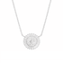 True | Pave Medallion Necklace - Bara Boheme