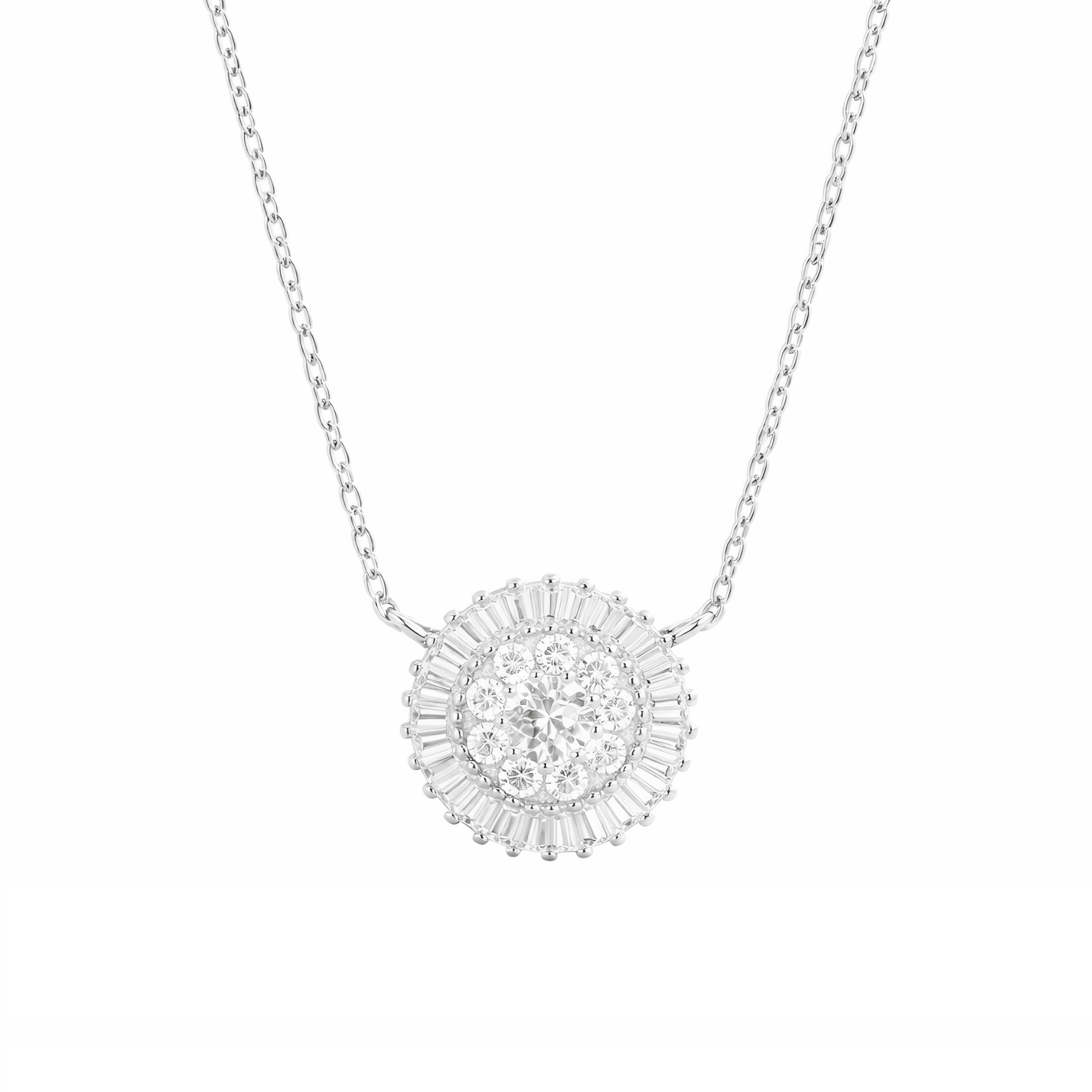 True | Pave Medallion Necklace - Bara Boheme