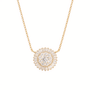 True | Pave Medallion Necklace - Bara Boheme