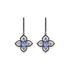 True | White Topaz Earrings with Iolite - Bara Boheme