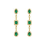 Undecided | Gold Plated Pave Earrings - Bara Boheme