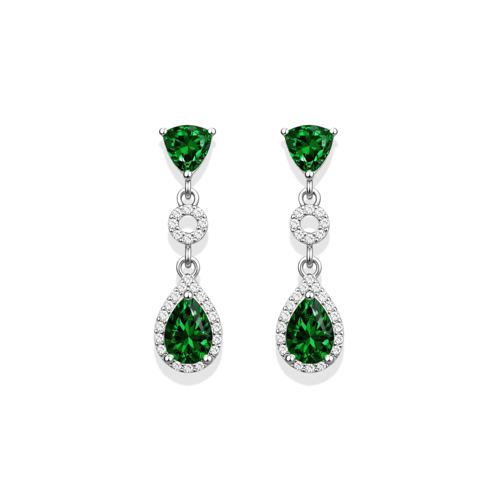 Verity | Pave Drop Earrings - Bara Boheme