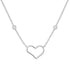 Violet | Pave Open Heart Necklace - Bara Boheme