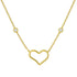 Violet | Pave Open Heart Necklace - Bara Boheme