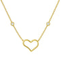 Violet | Pave Open Heart Necklace
