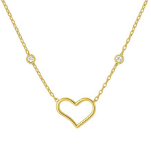 Violet | Open Heart BTY CZ Necklace