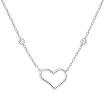 Violet | Open Heart BTY CZ Necklace