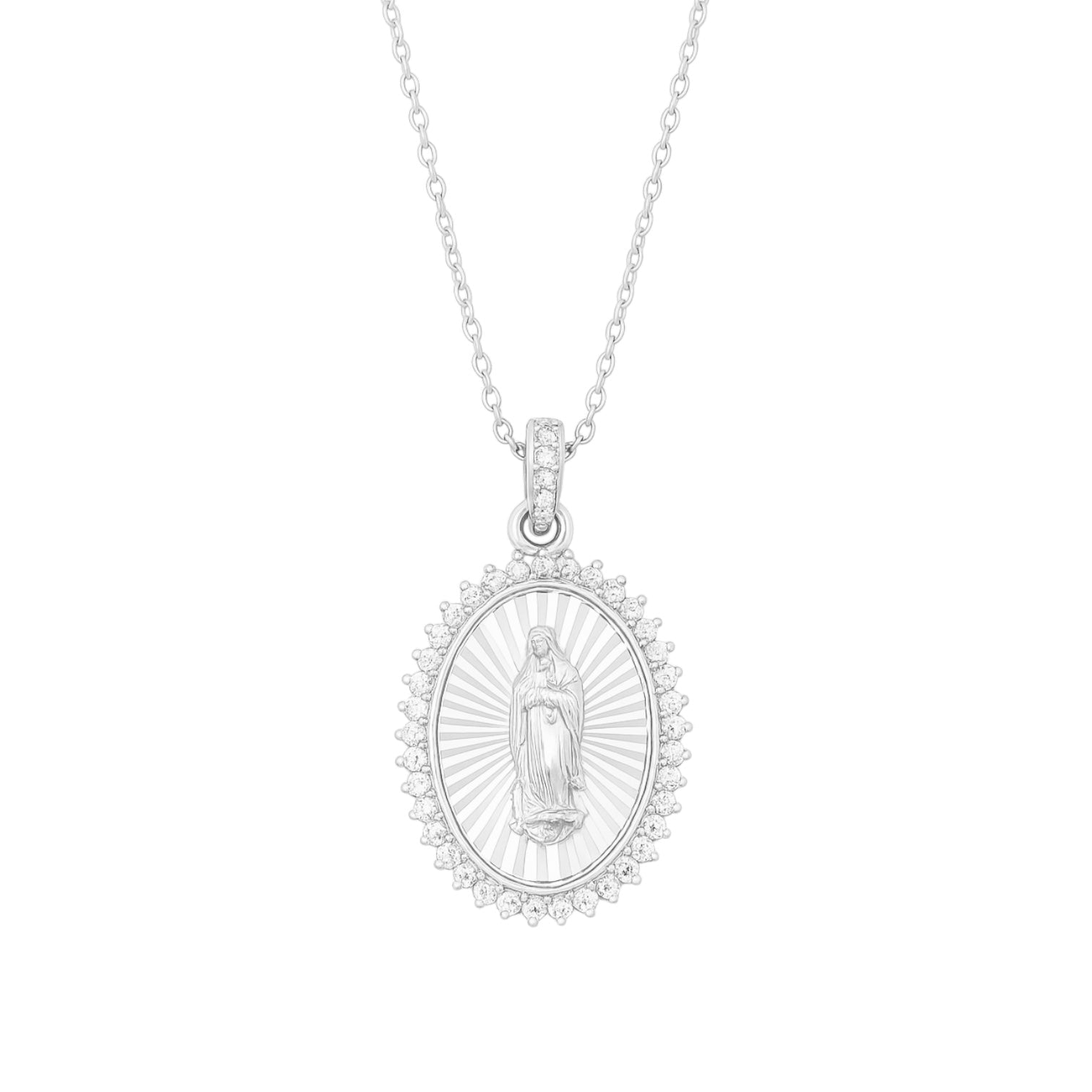 Virgin Mary Medallion | Gold Plated Necklace - Bara Boheme
