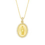 Virgin Mary Medallion | Gold Plated Necklace - Bara Boheme