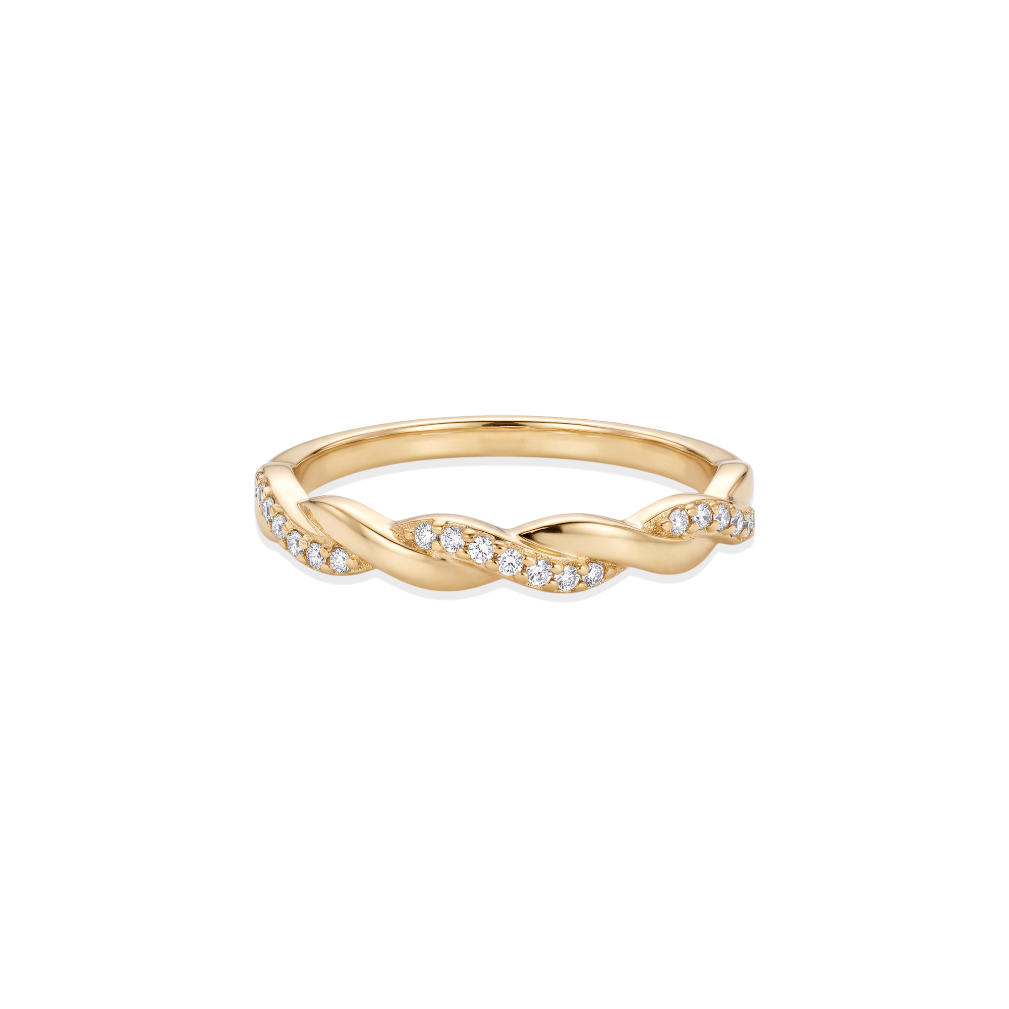 The Devotion — Solid Gold Ring with Embellishment