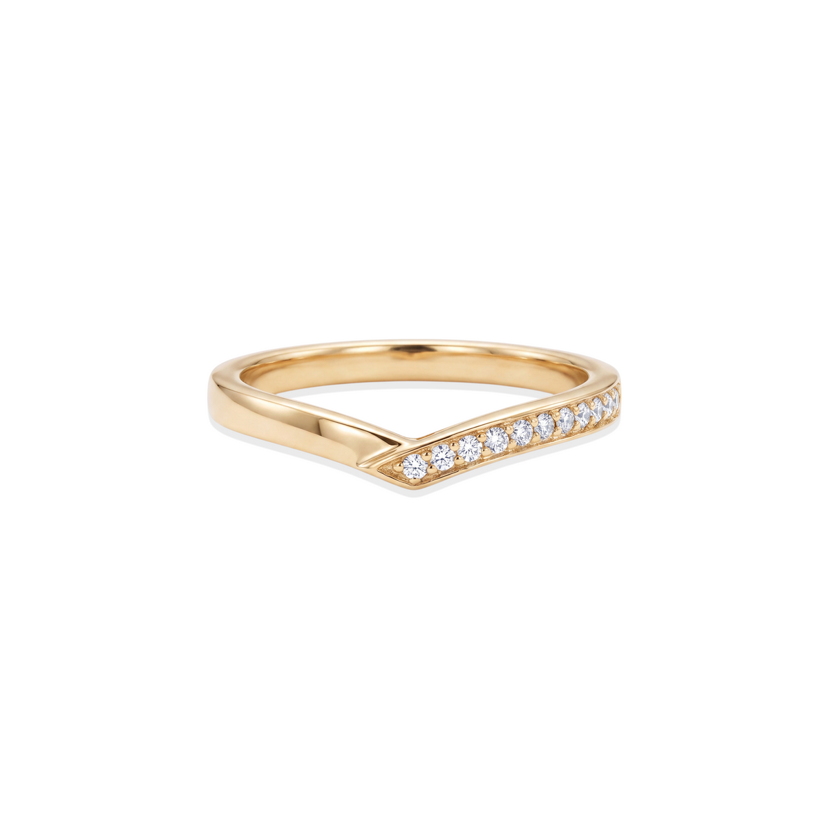 The Everlasting — Solid Gold Ring with Embellishment