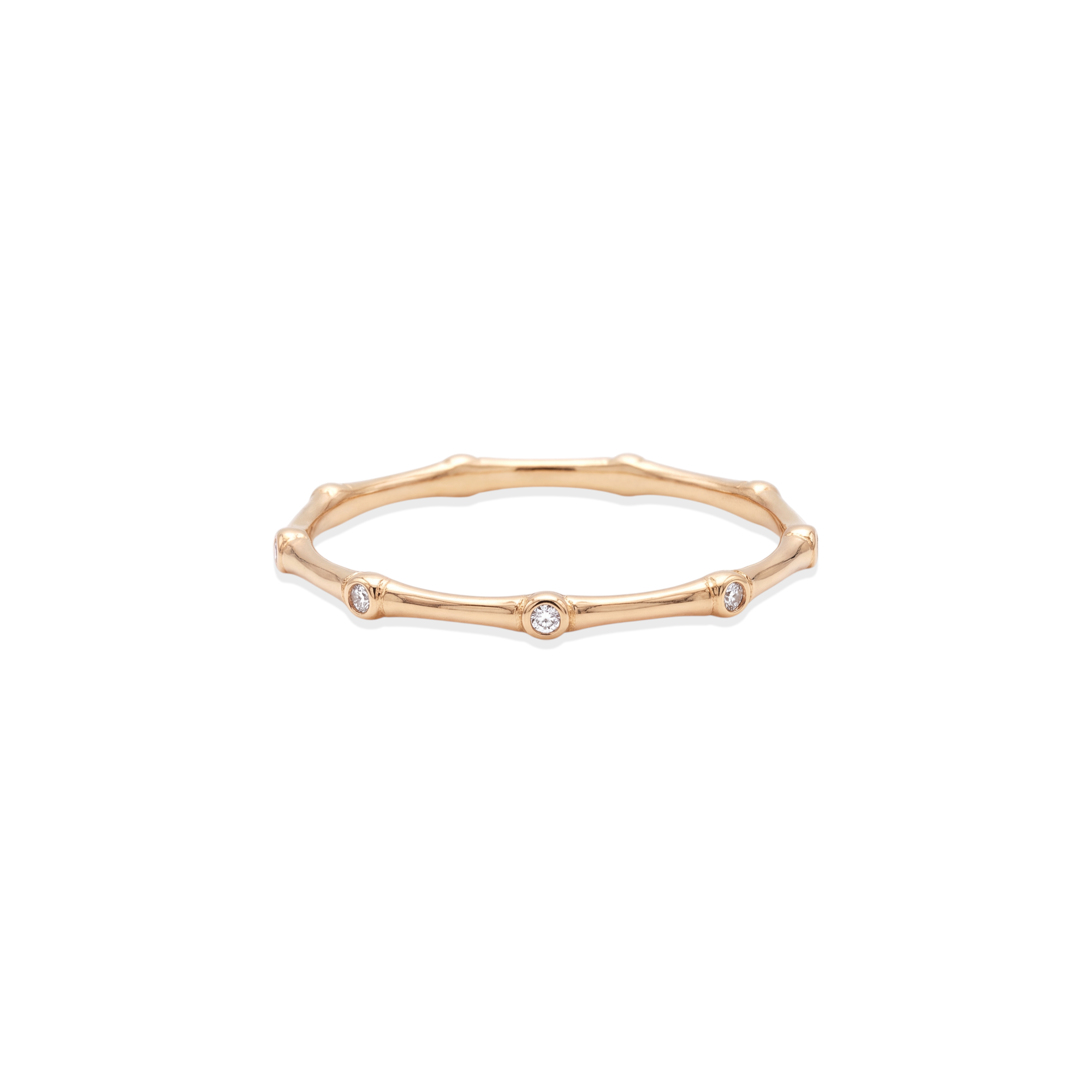 The Amity — Solid Gold Ring with Embellishment